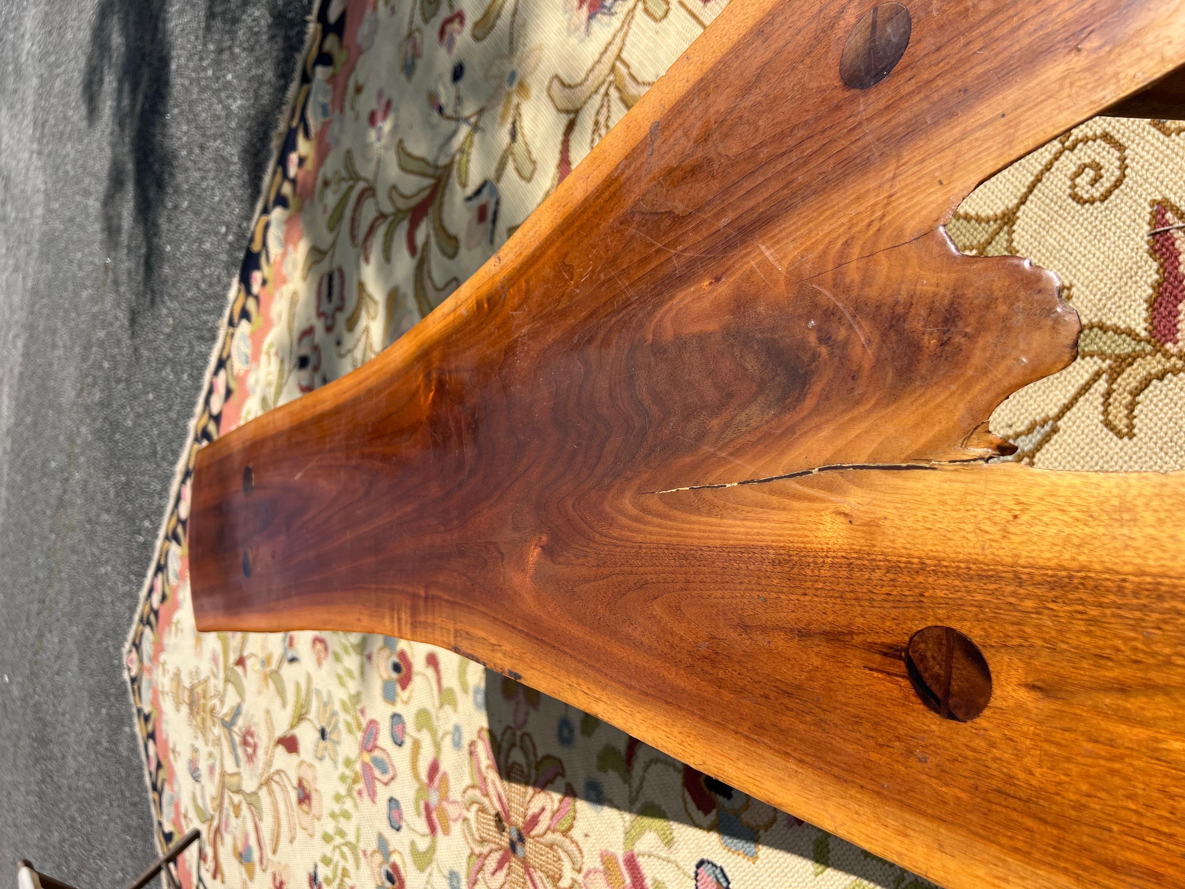 Organico moderno Panchina moderna organica a spacco in Wood Wood della metà del 20° secolo in vendita