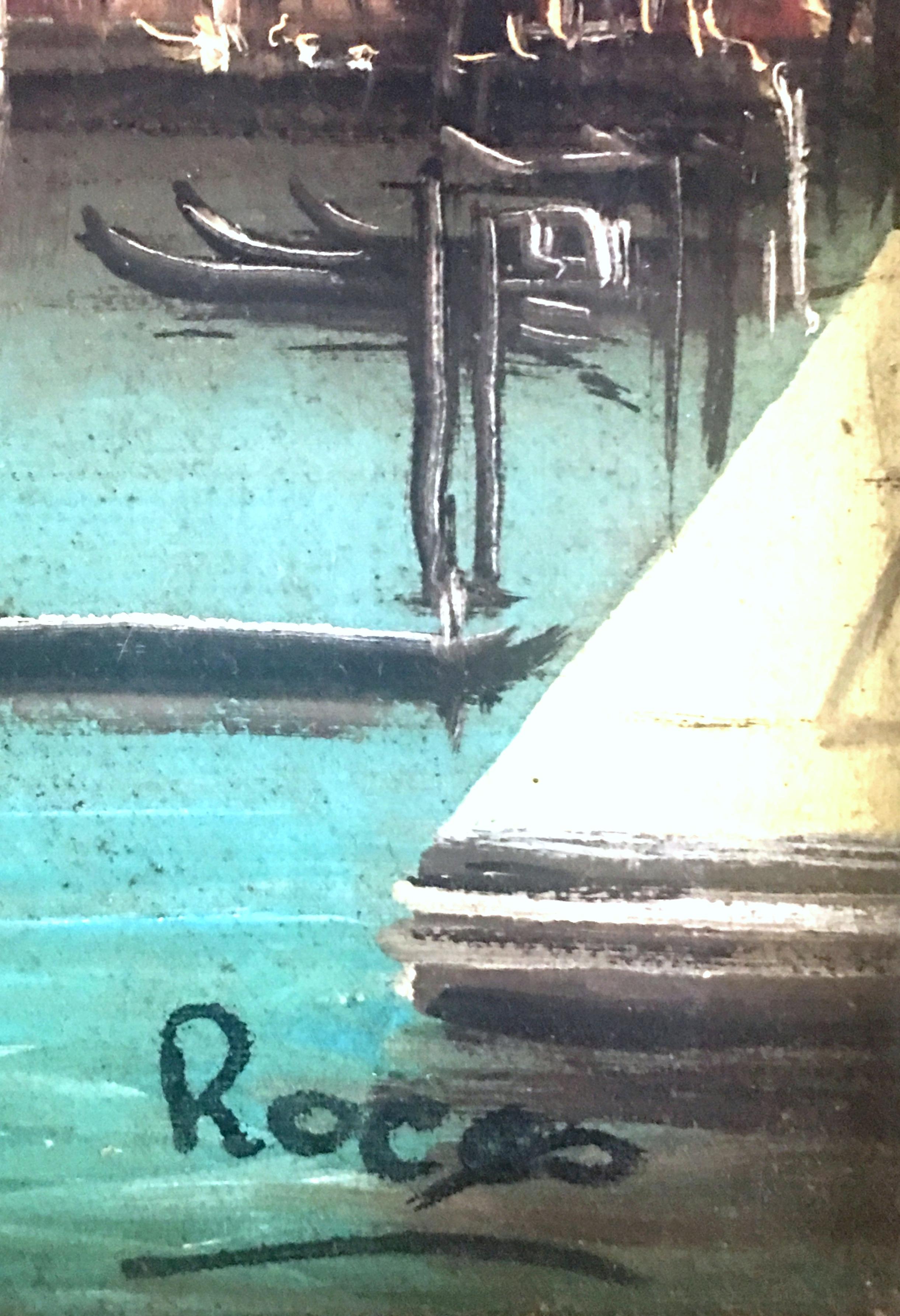 Pittura originale olio su tela della metà del XX secolo di, Rocco 5