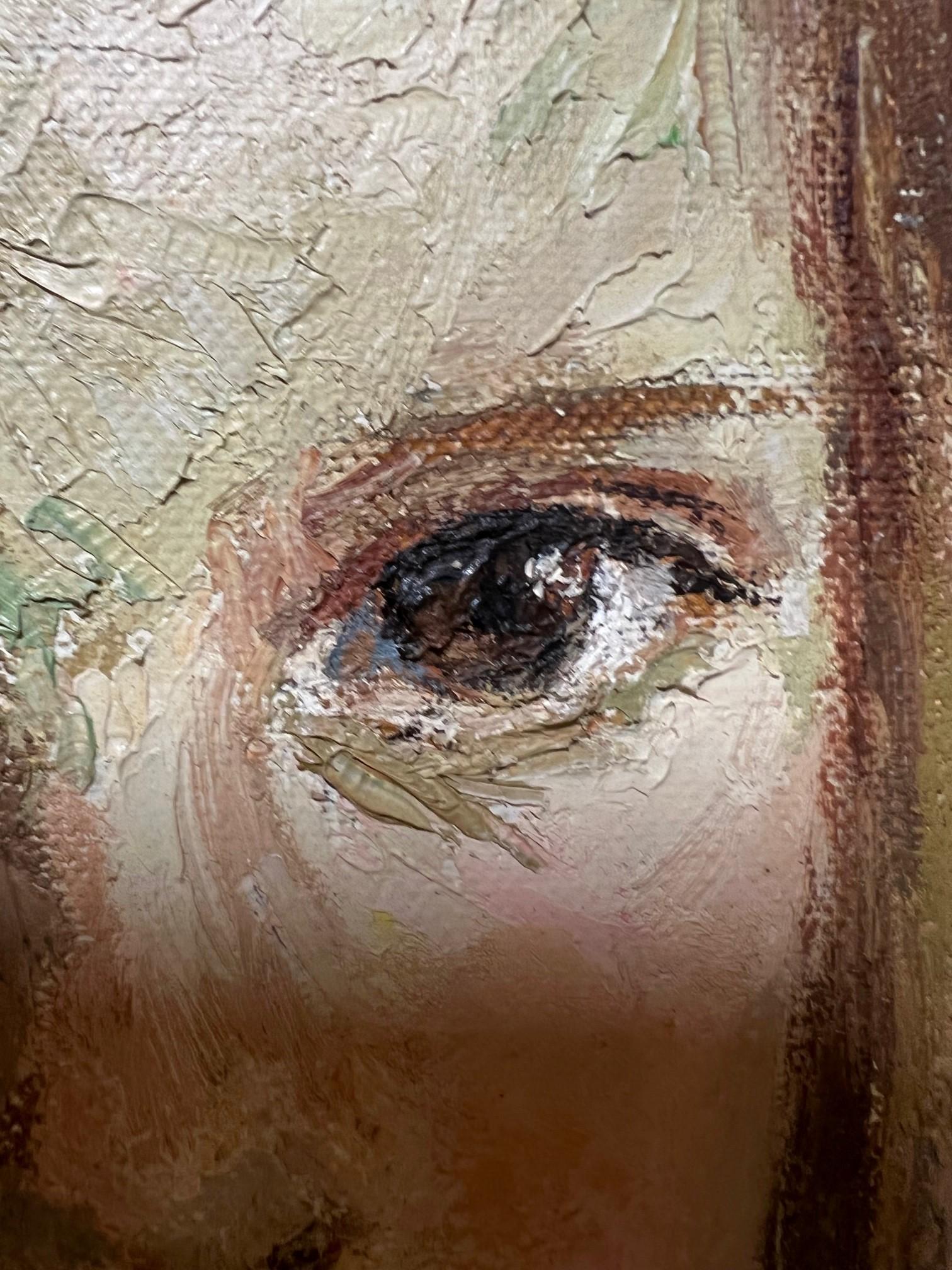 Peinture à l'huile sur toile originale d'Ariane Beigneux, fin du XXe siècle   en vente 10