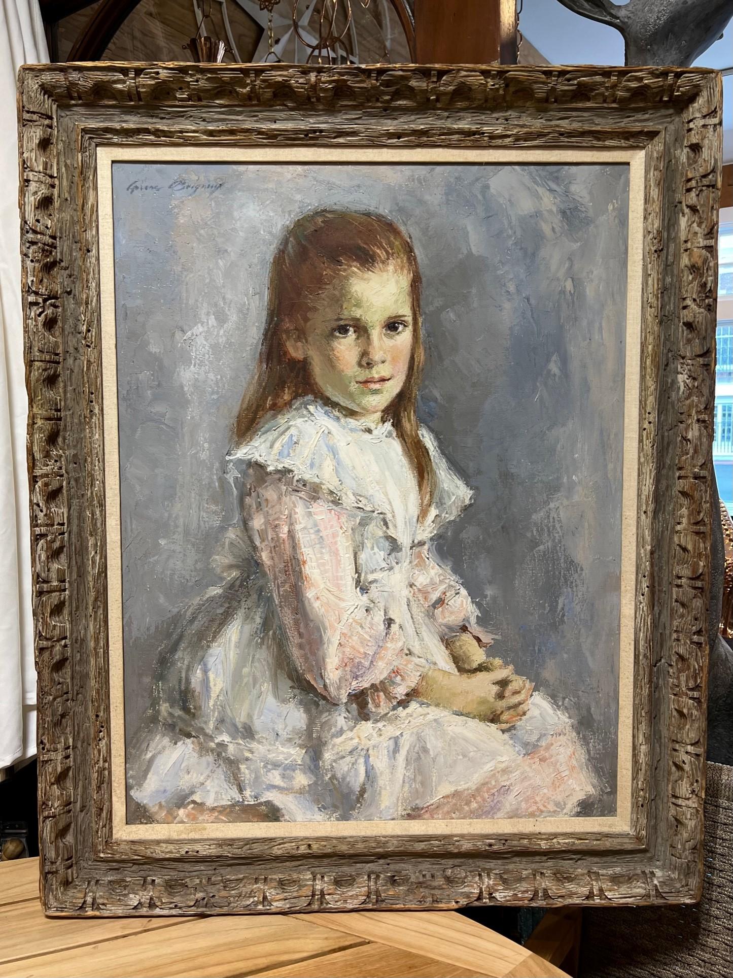 Ariane Beigneux American artist who was known for her portrait paintings of young children. This painting exemplifies the type of traditional portraits that were her specialty. Ariane Beigneux's portraits of children are owned and cherished by