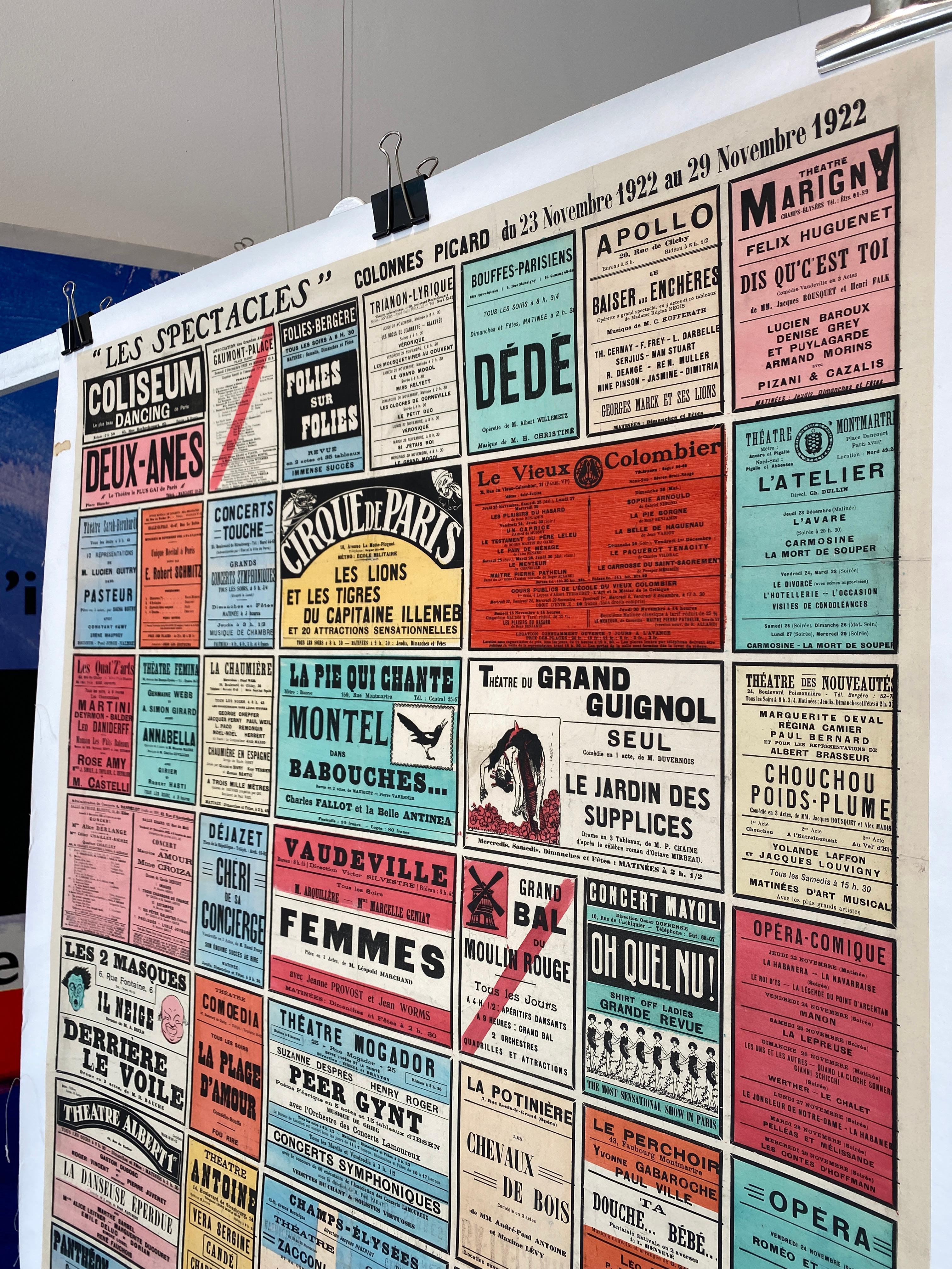 Mid 20th Century Original Theatre Poster,  