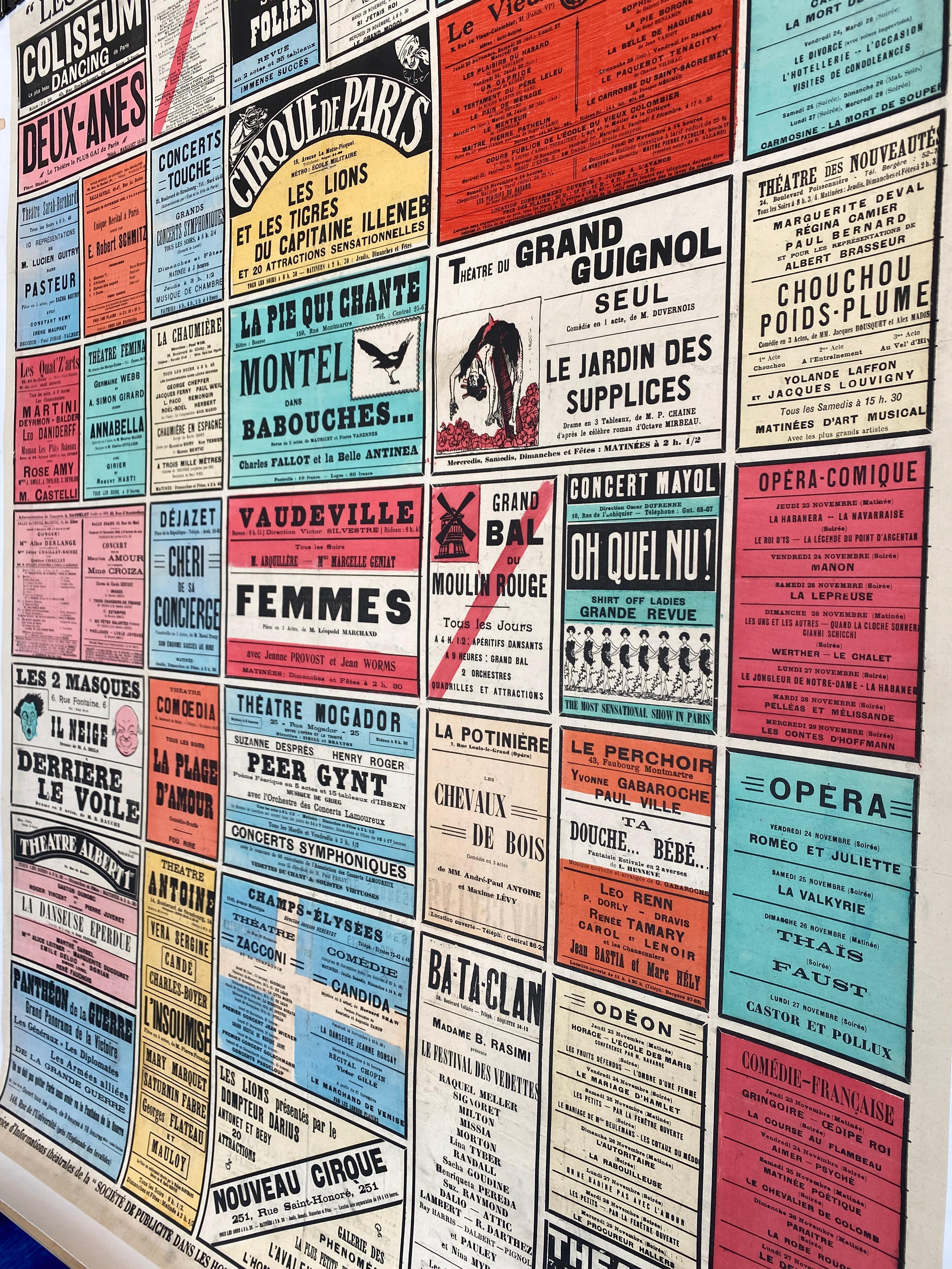Early 20th Century Mid 20th Century Original Theatre Poster,  