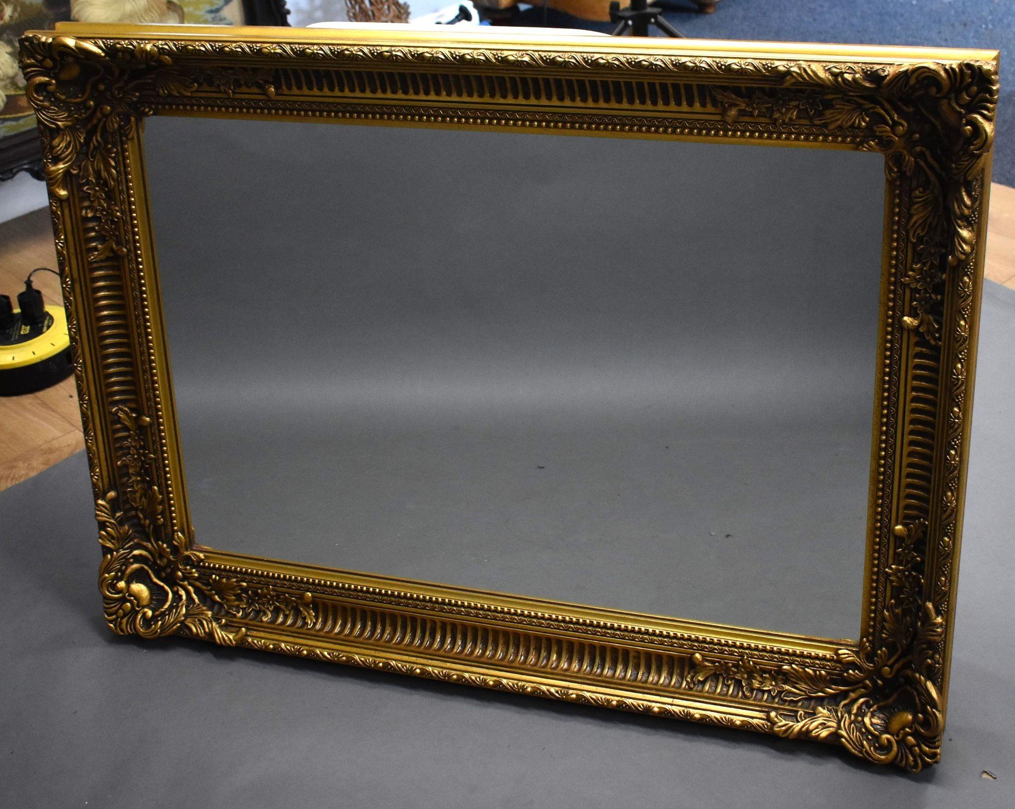 Mid 20th Century Ornate Gilt Mirror For Sale 3