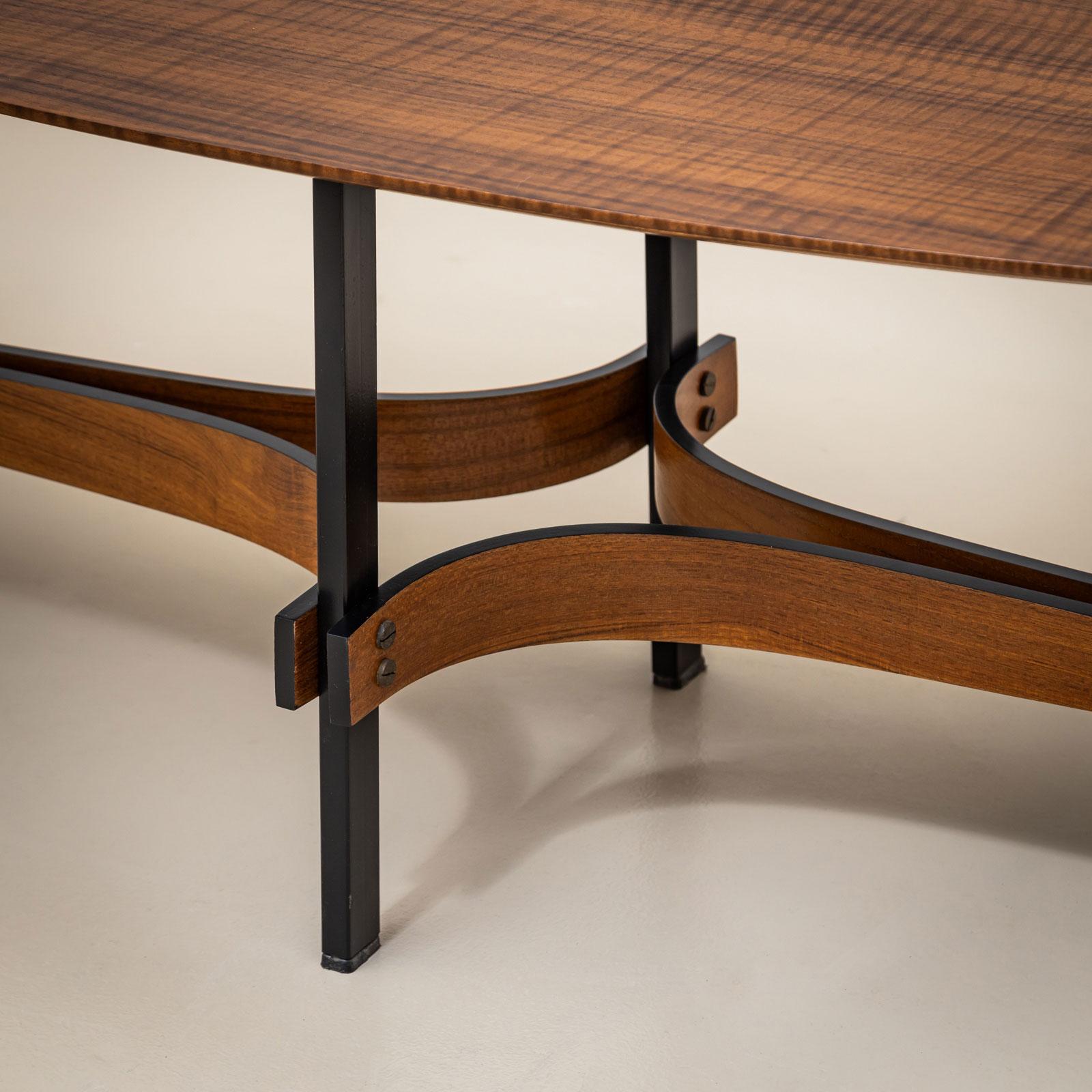 Mid-20th Century Oval Coffee Tables, attributed to Guglielmo Ulrich, Italy For Sale 6