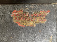 Mid-20th Century Painted Wooden Backgammon Gameboard