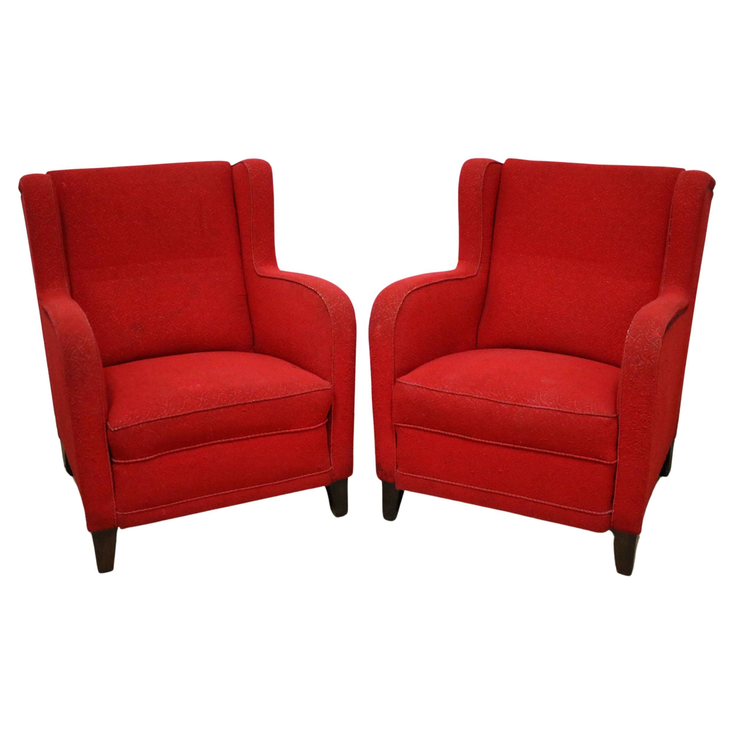 Mid 20th Century Pair Of Club Chairs For Sale