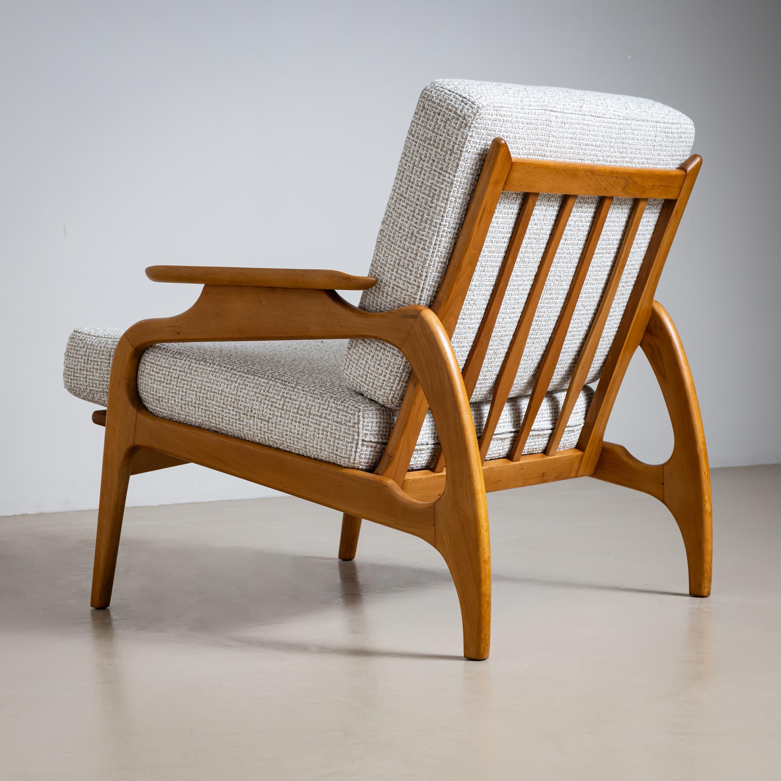 Danois Paire de chaises longues danoises du milieu du 20e siècle en vente