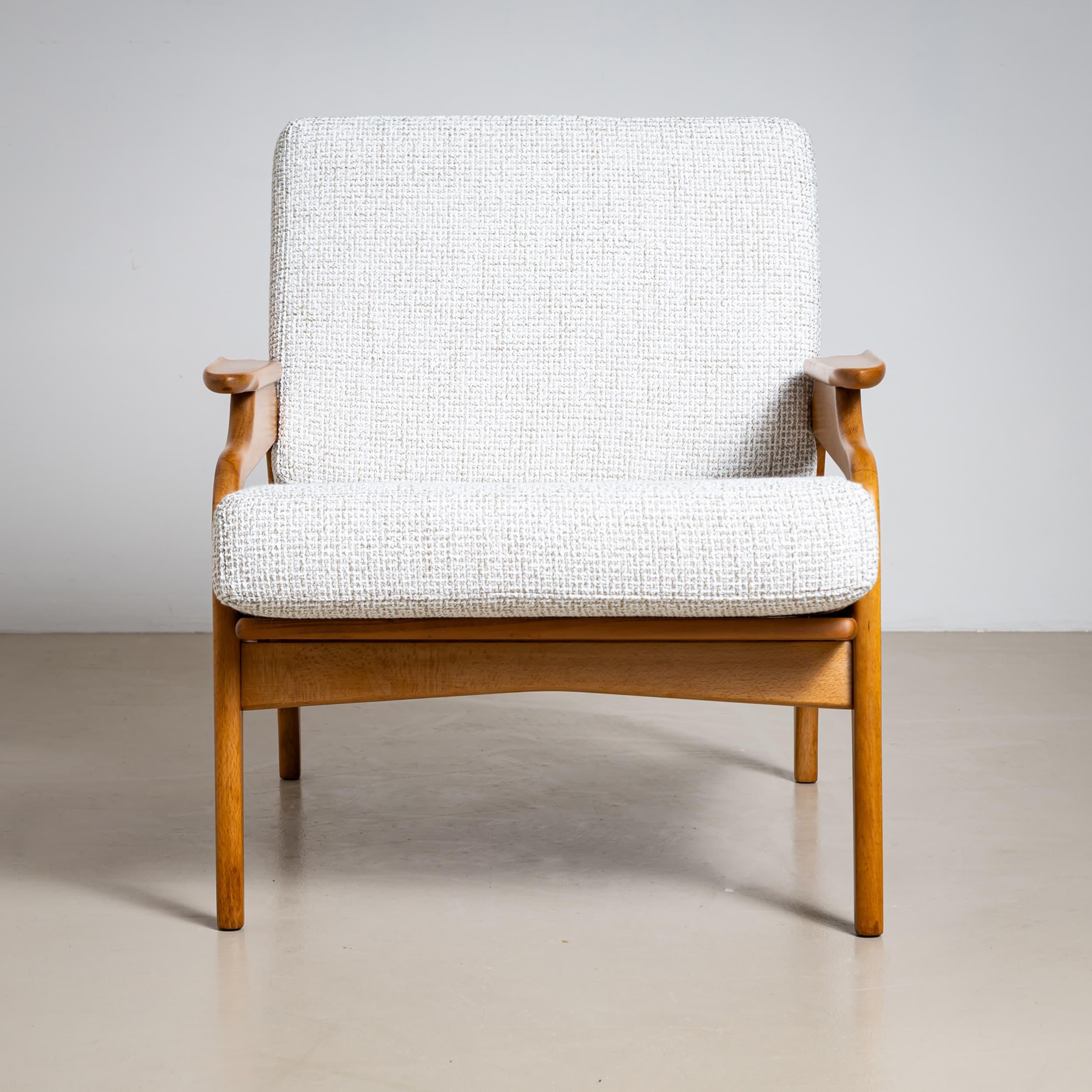 20ième siècle Paire de chaises longues danoises du milieu du 20e siècle en vente