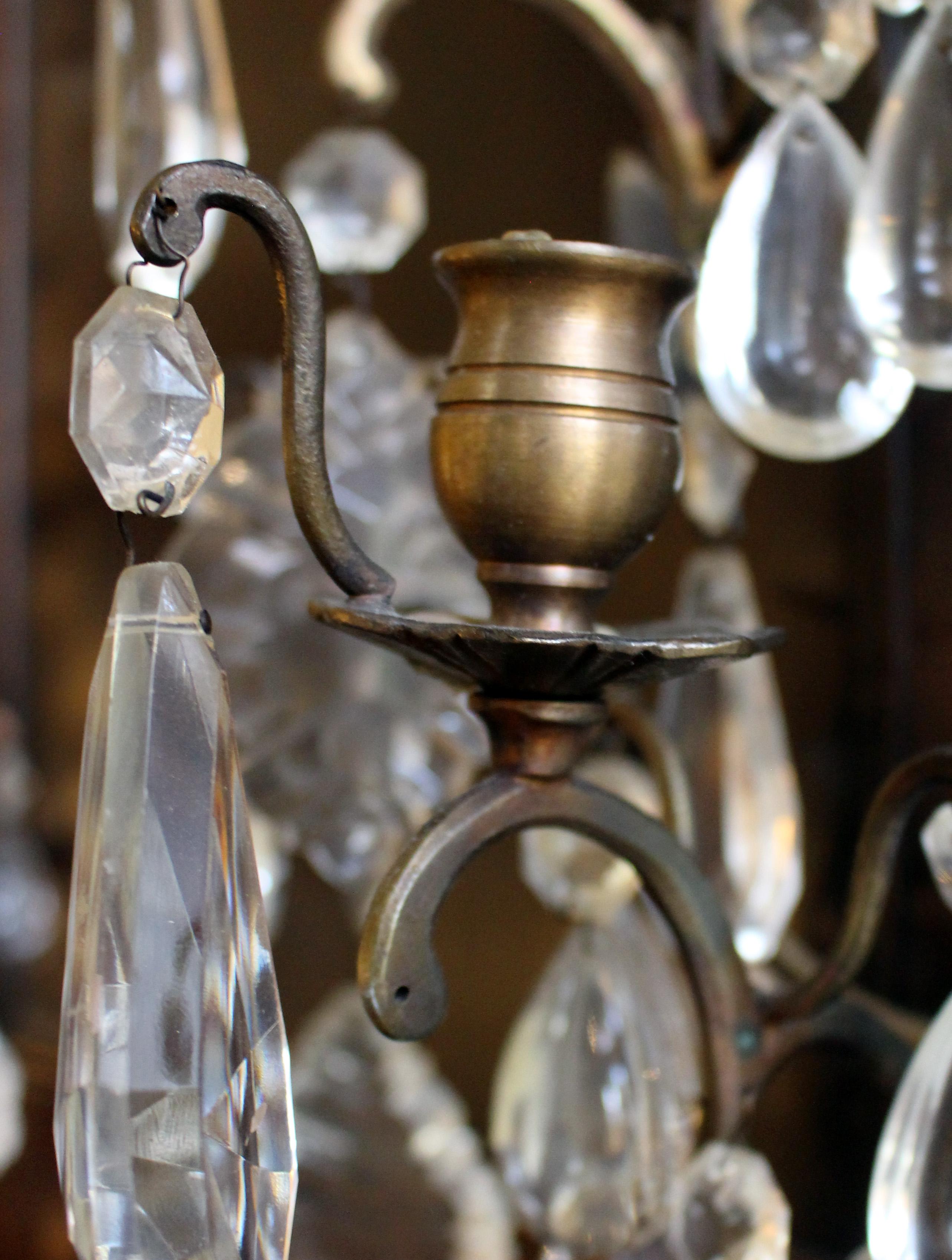 Mid-20th Century Pair of French 5-Light Wall Sconces 1