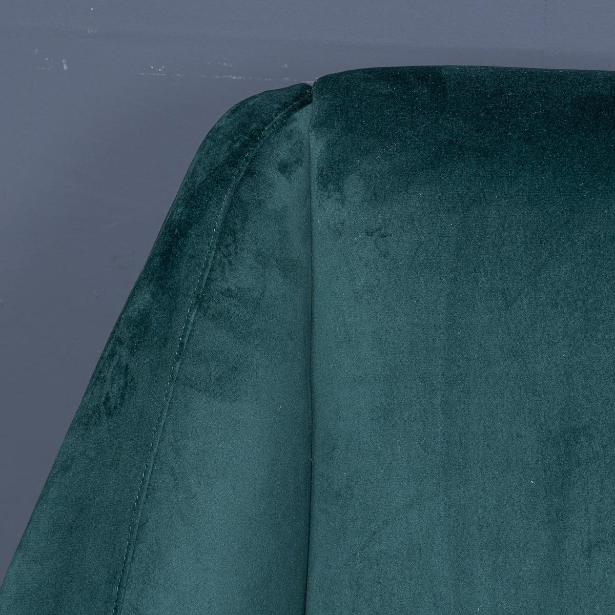 Paire de fauteuils italiens en velours vert et laiton du milieu du XXe siècle, c.1950 en vente 5