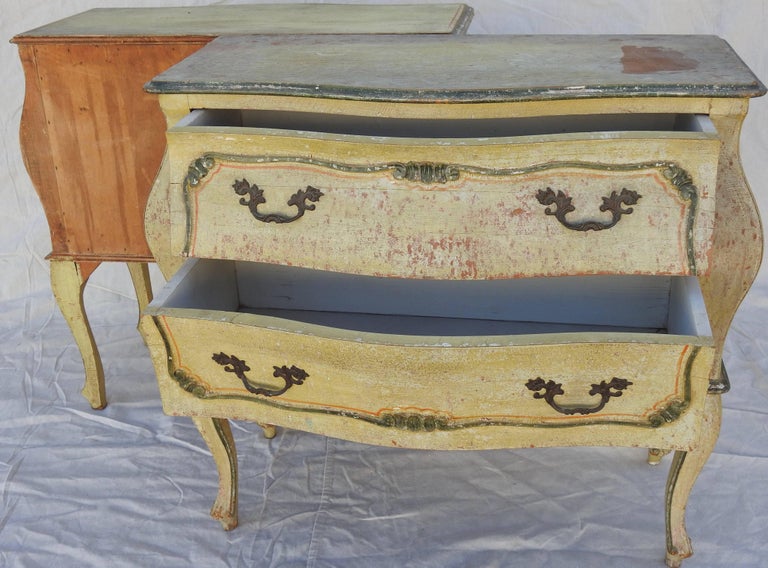 Mid20th Century Pair of Italian HandPainted Bombay Chest at 1stDibs