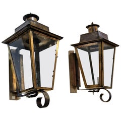 Vintage Mid-20th Century Pair of Lanterns from France