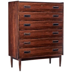 Mid-20th Century Palisander Tall Chest of Drawers