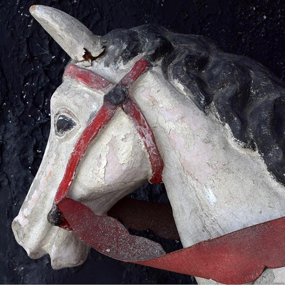 Mid-20th Century Papier Mache theatre horse figure

We are proud to offer a unique and rare example of a Mid-20th Century French theatre Papier Mache horse figure. This theatre artefact would have originally been worn by an actor playing the role
