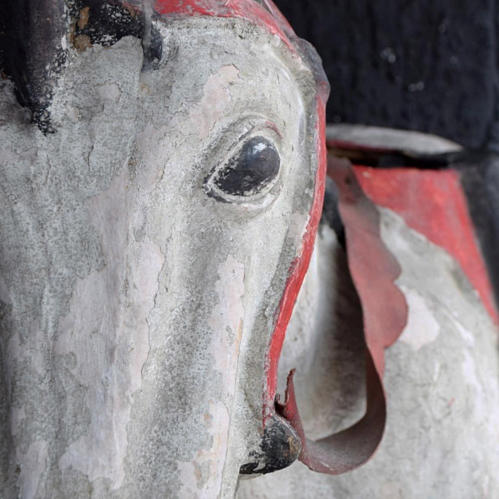 Hand-Carved Mid-20th Century Papier Mache Theatre Horse Figure