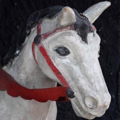 Mid-20th Century Paris Hand Made Papier Mache Theatre Horse Figure