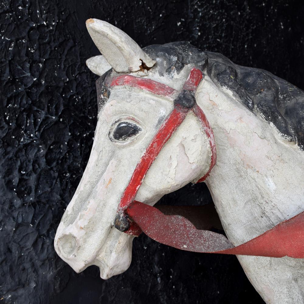Hand-Crafted Mid-20th Century Paris Hand Made Papier Mache Theatre Horse Figure