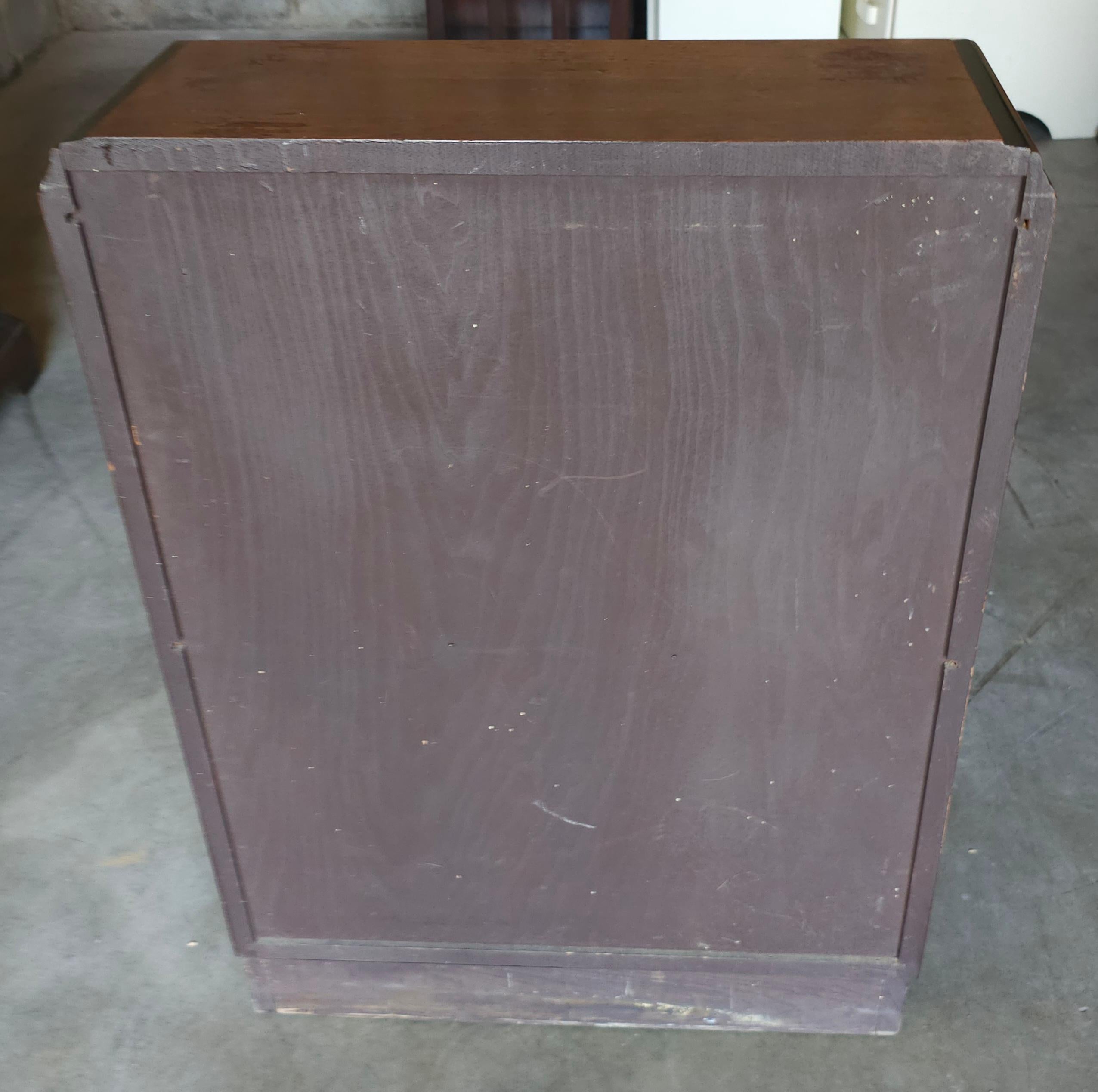 Mid-20th Century Partial Ebonized Mahogany Low Bookcase For Sale 5