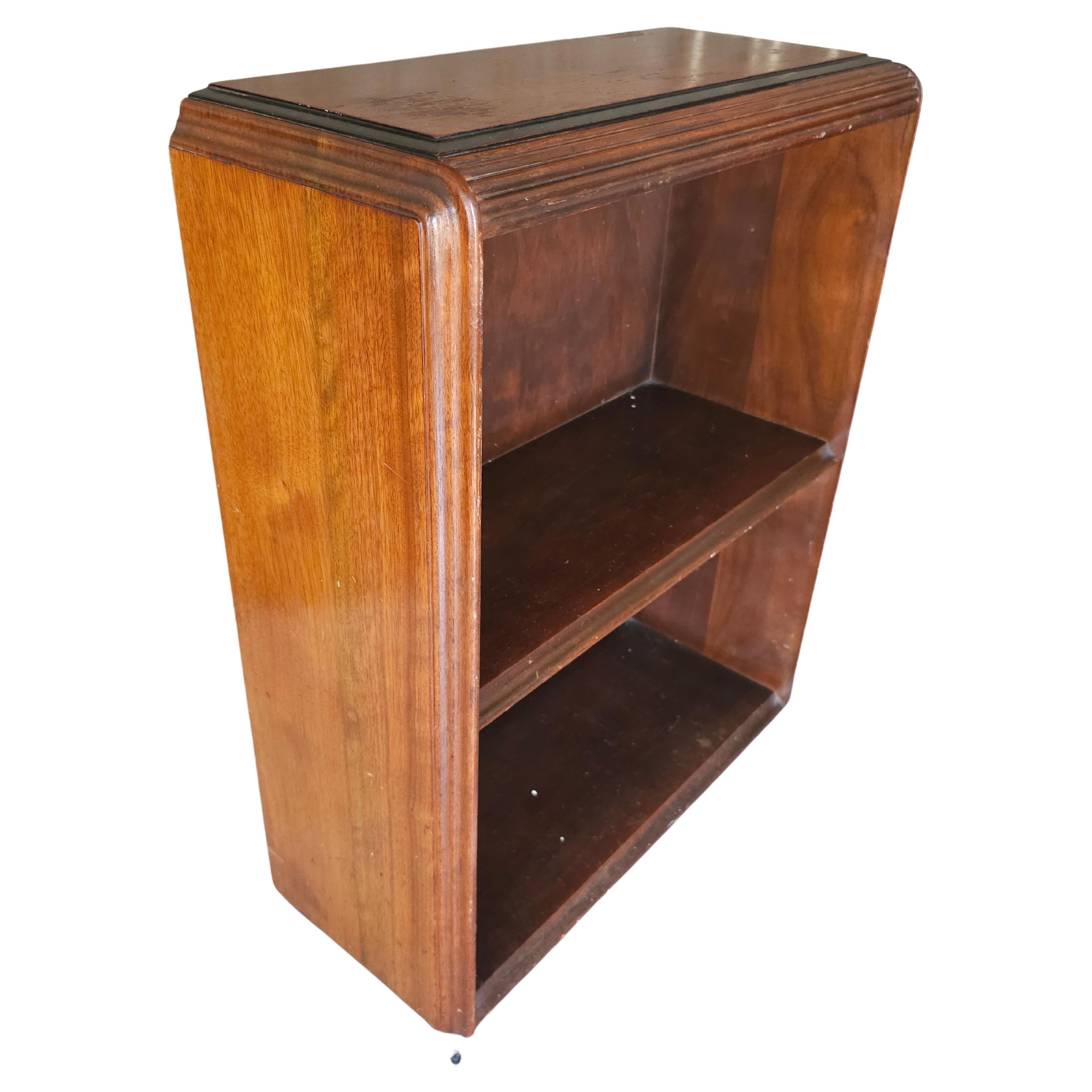 Mid-20th Century Partial Ebonized Mahogany Low Bookcase. Measures 22.5