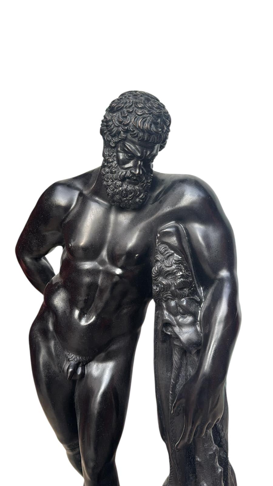 Bronzo Scultura di Ercole in bronzo patinato della metà del XX secolo - Anni '50 in vendita