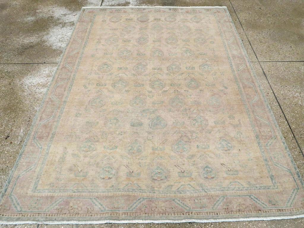 A vintage Persian Afshar accent rug handmade during the Mid-20th century.

Measures: 5' 2