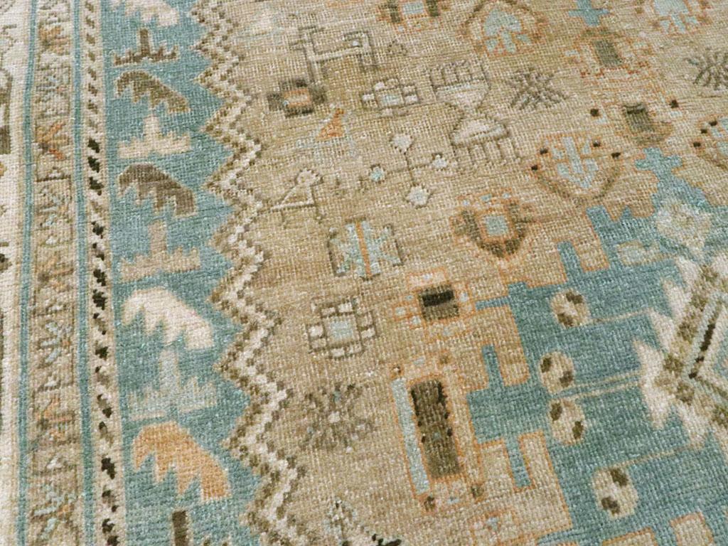 Tribal Mid-20th Century Persian Afshar Accent Rug For Sale