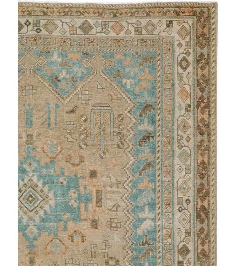 Persischer Afshar-Akzentteppich aus der Mitte des 20. (Stammeskunst) im Angebot