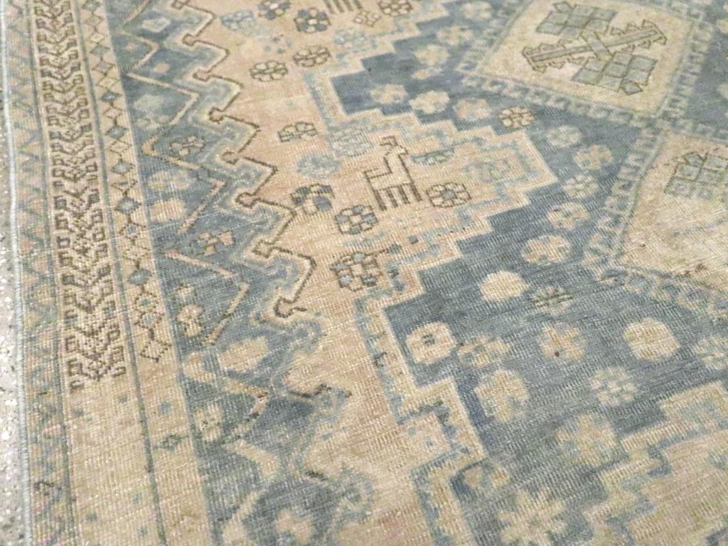 Tribal Mid-20th Century Persian Afshar Accent Rug For Sale
