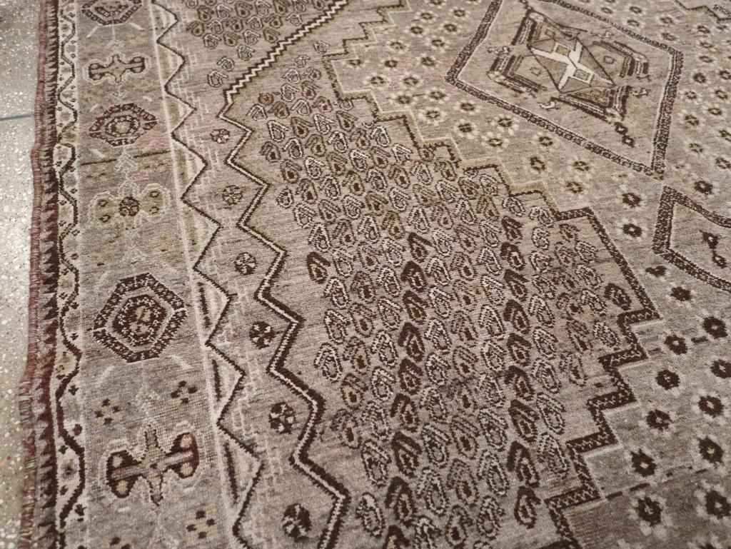 Tribal Mid-20th Century Persian Afshar Accent Rug For Sale