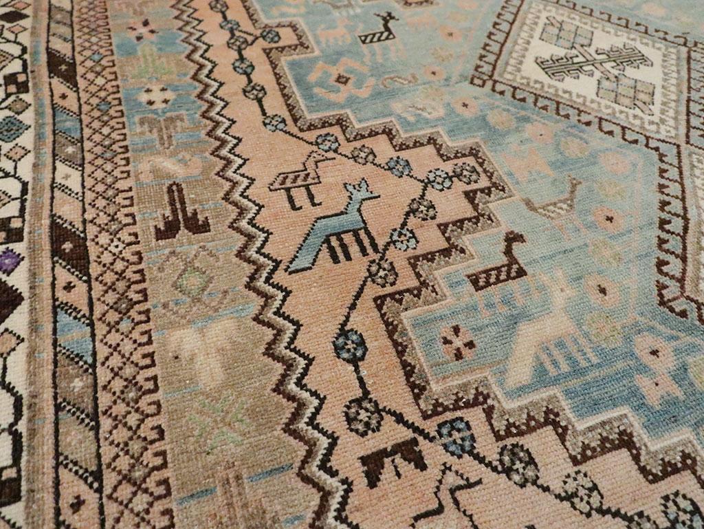 Tribale Mid-20th Century Persian Afshar Accent Rug in vendita