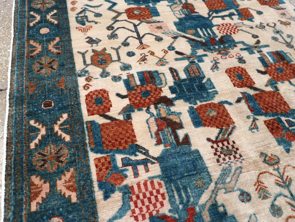 Mid-20th Century Persian Afshar Accent Rug Tribal en venta