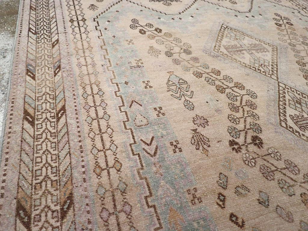 Tribal Mid-20th Century Persian Afshar Accent Rug For Sale