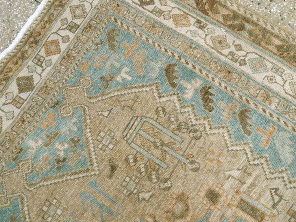 Hand-Knotted Mid-20th Century Persian Afshar Accent Rug For Sale