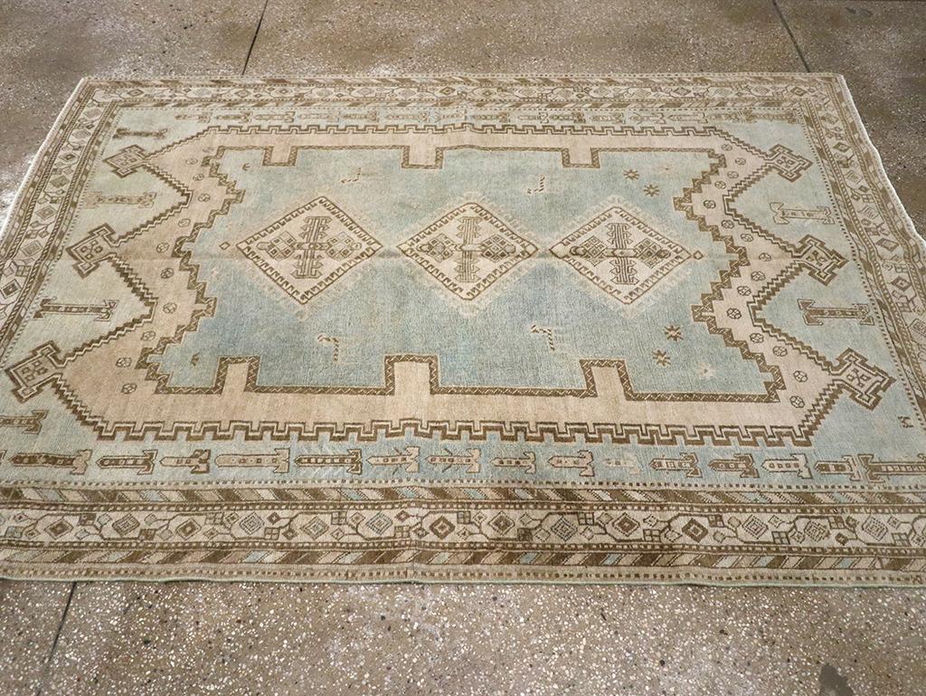 Persiano Mid-20th Century Persian Afshar Accent Rug in vendita