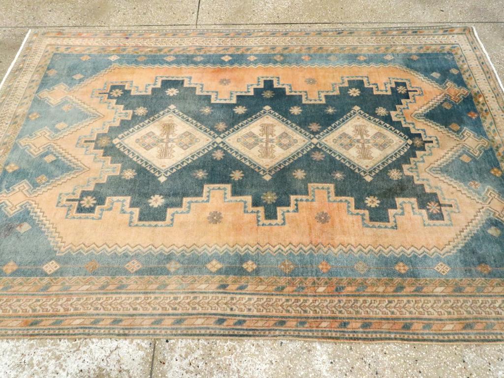 Persiano Mid-20th Century Persian Afshar Accent Rug in vendita