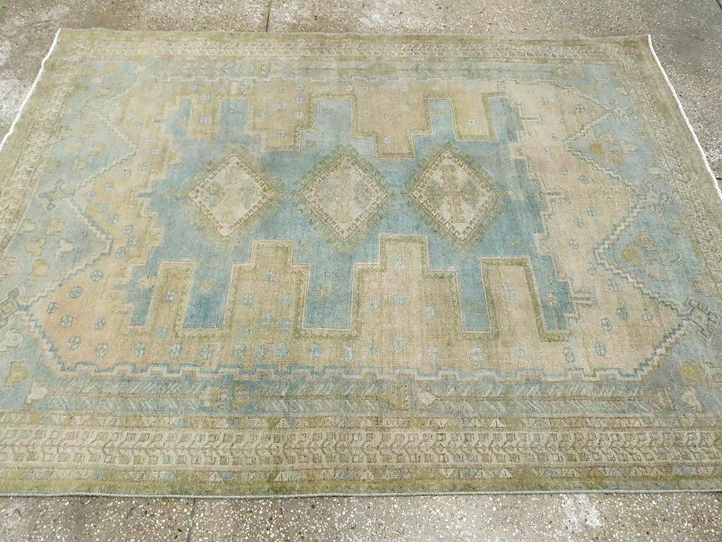 Persiano Mid-20th Century Persian Afshar Accent Rug in vendita
