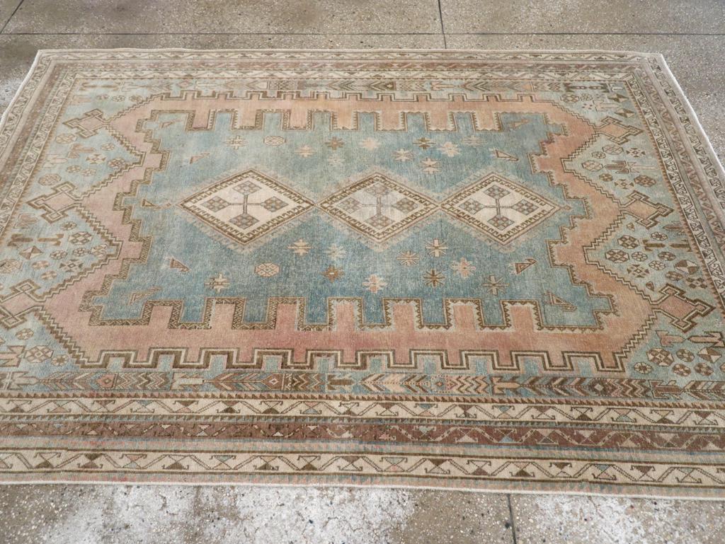 Persiano Mid-20th Century Persian Afshar Accent Rug in vendita