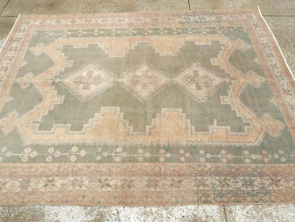 Persiano Mid-20th Century Persian Afshar Accent Rug in vendita