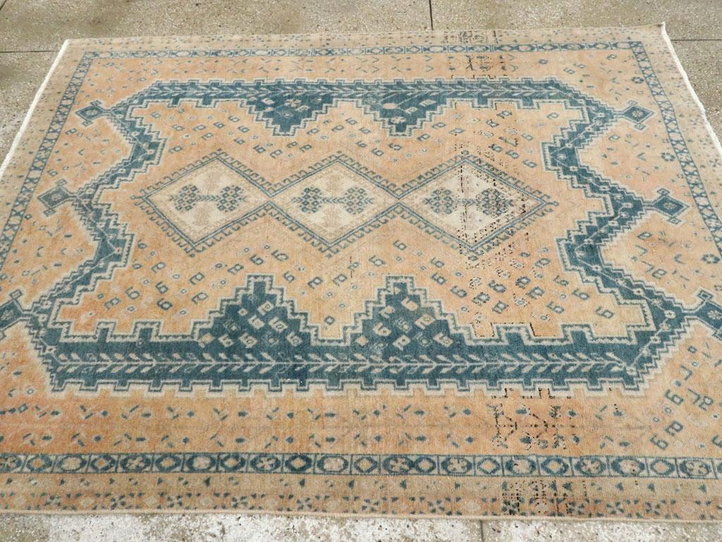 Persiano Mid-20th Century Persian Afshar Accent Rug in vendita