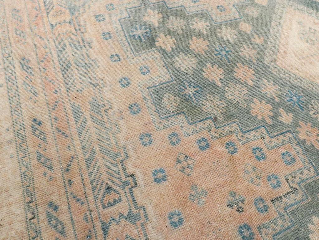 Hand-Knotted Mid-20th Century Persian Afshar Accent Rug For Sale