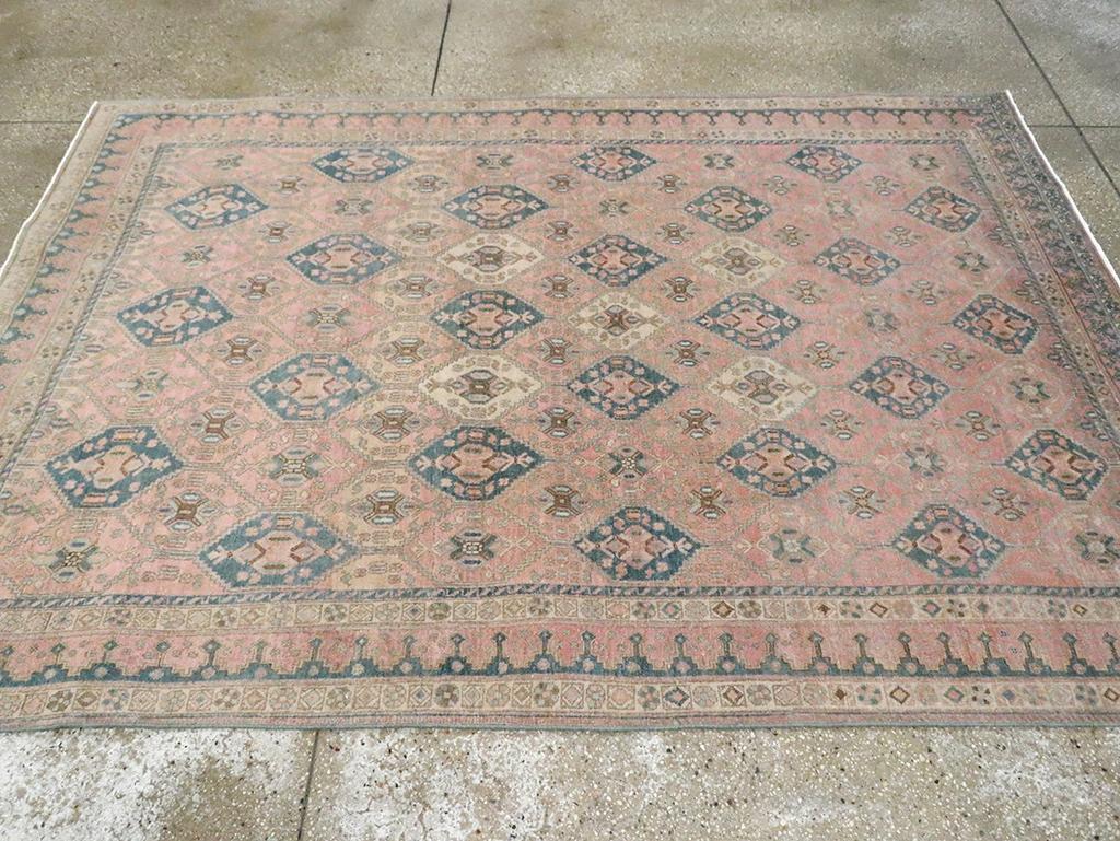 Alfombra de acento persa Afshar de mediados del siglo XX Persa en venta