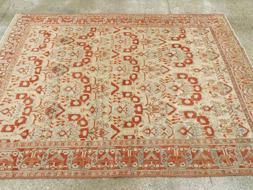 Annodato a mano Mid-20th Century Persian Afshar Accent Rug in vendita