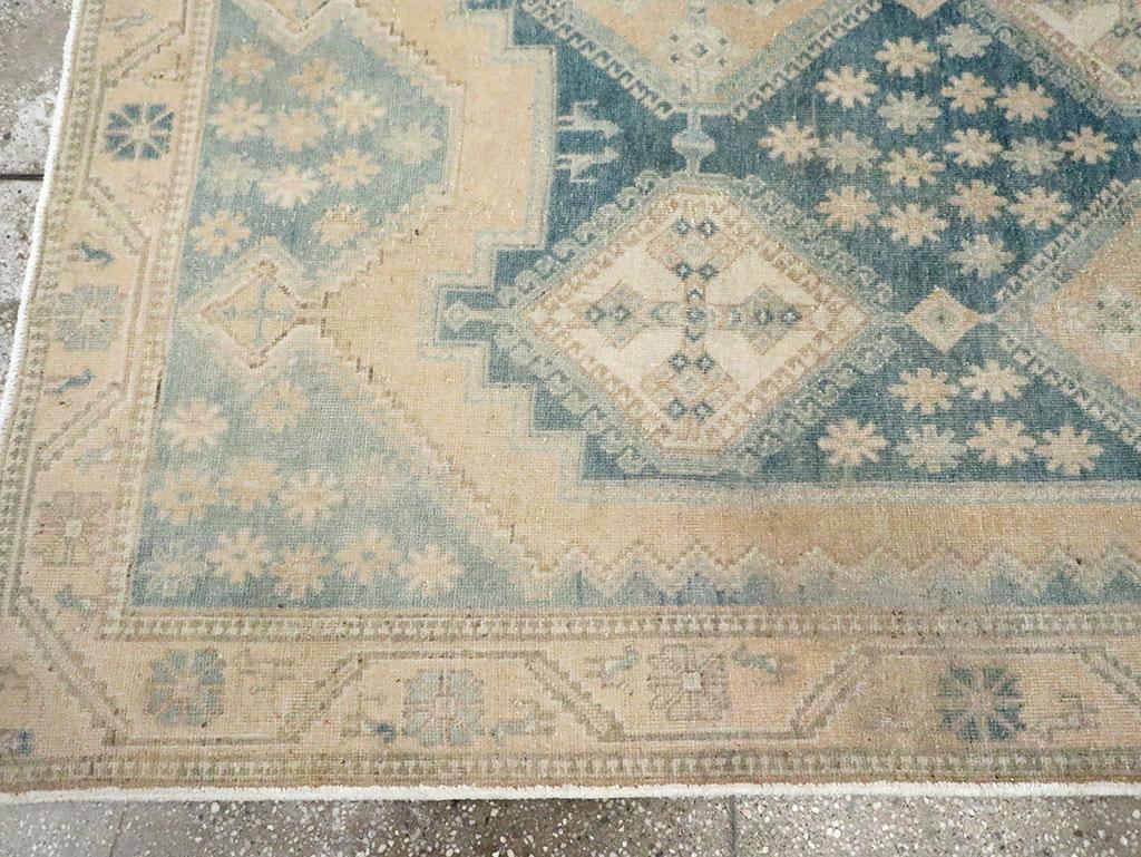 Mid-20th Century Persian Afshar Accent Rug In Excellent Condition For Sale In New York, NY