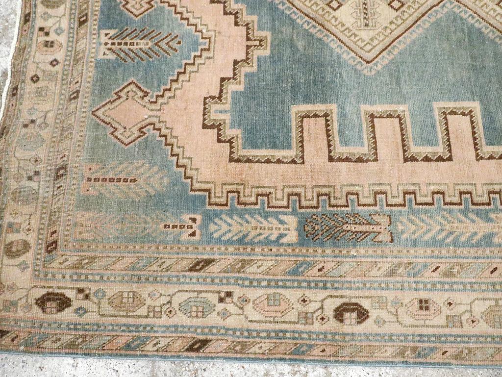 Mid-20th Century Persian Afshar Accent Rug In Excellent Condition For Sale In New York, NY