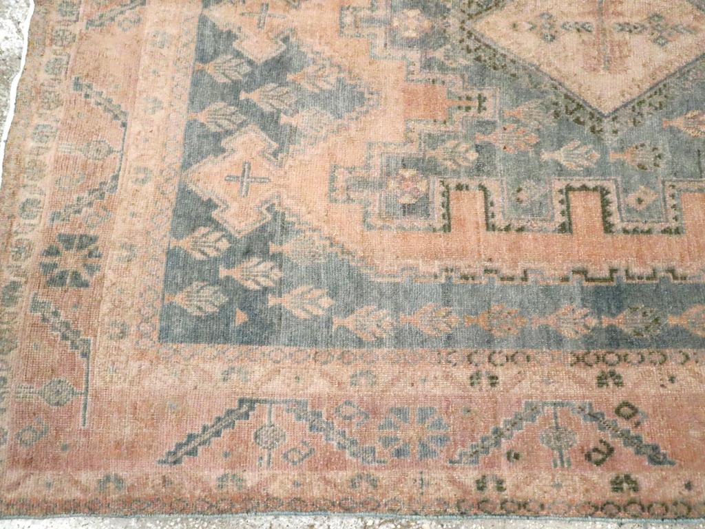 Mid-20th Century Persian Afshar Accent Rug In Excellent Condition For Sale In New York, NY