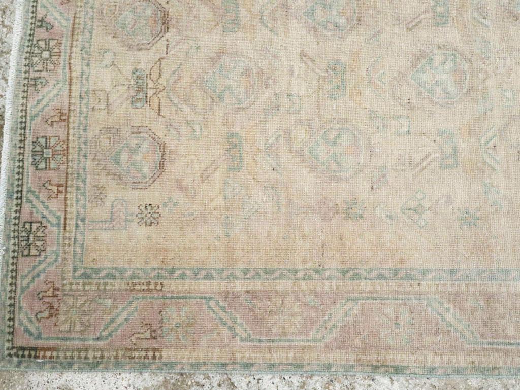 Mid-20th Century Persian Afshar Accent Rug In Excellent Condition For Sale In New York, NY