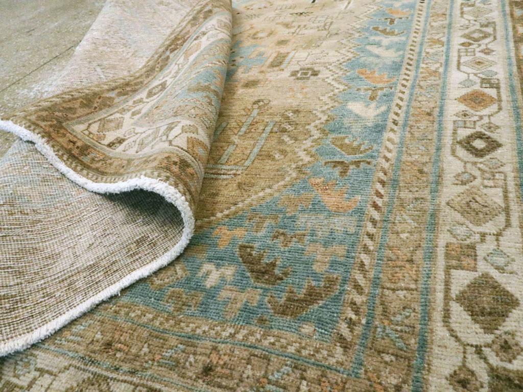 Wool Mid-20th Century Persian Afshar Accent Rug For Sale