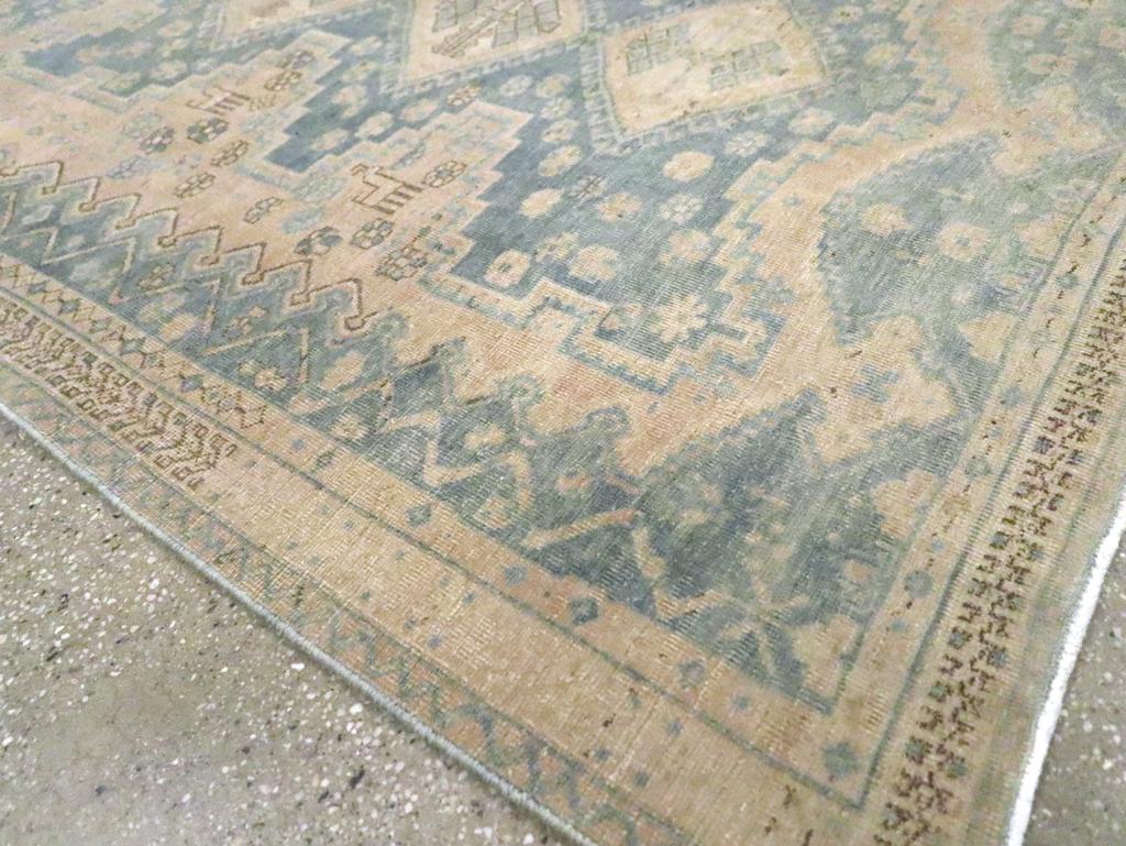 Wool Mid-20th Century Persian Afshar Accent Rug For Sale