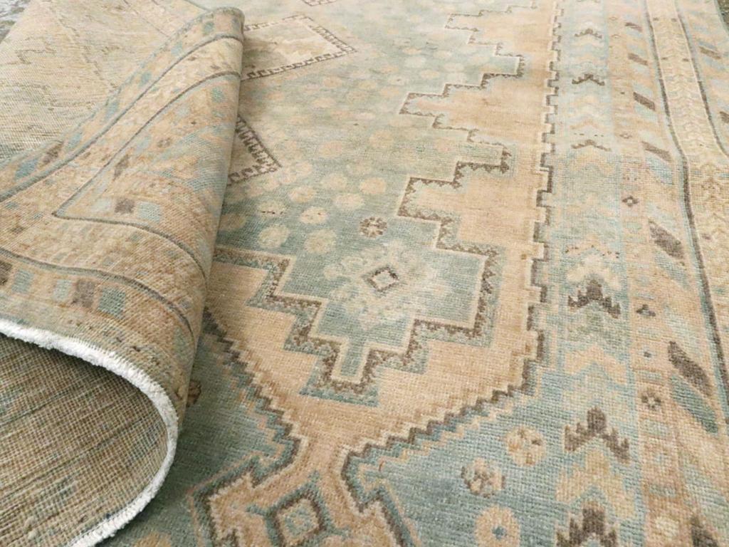Wool Mid-20th Century Persian Afshar Accent Rug For Sale