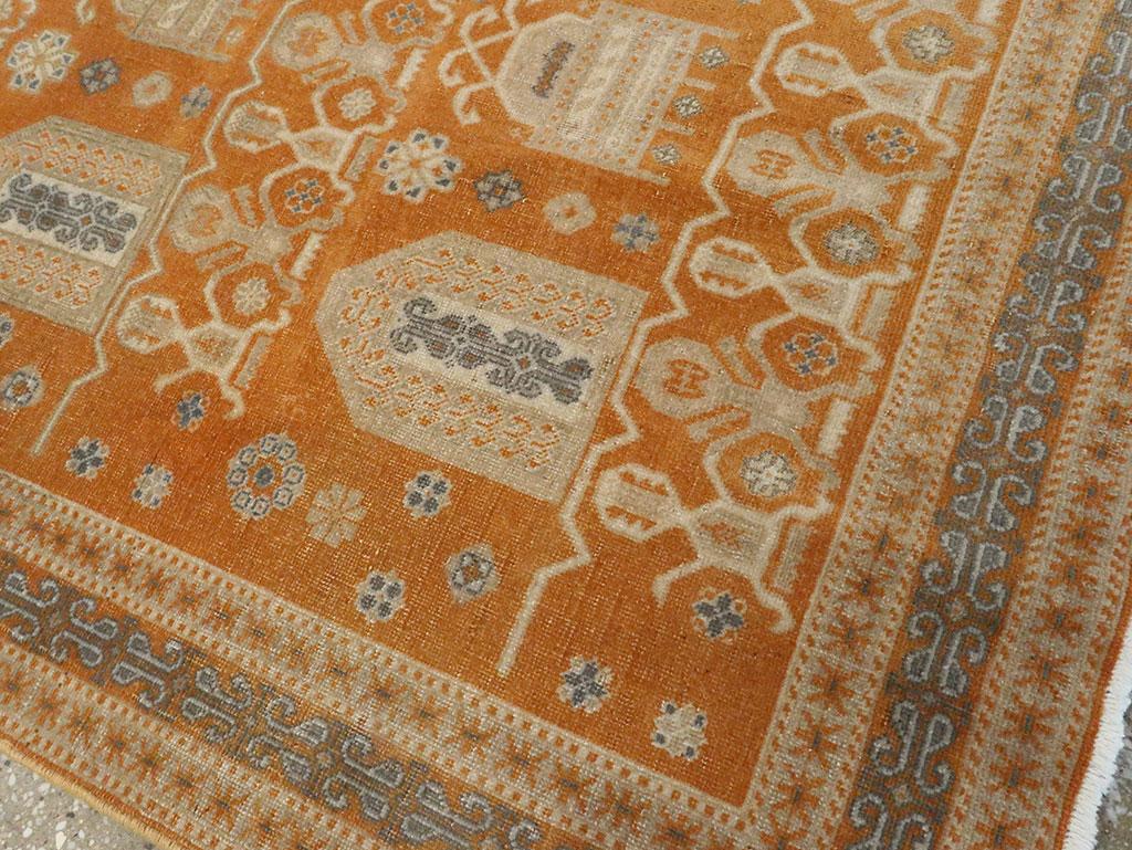 Wool Mid-20th Century Persian Afshar Accent Rug For Sale